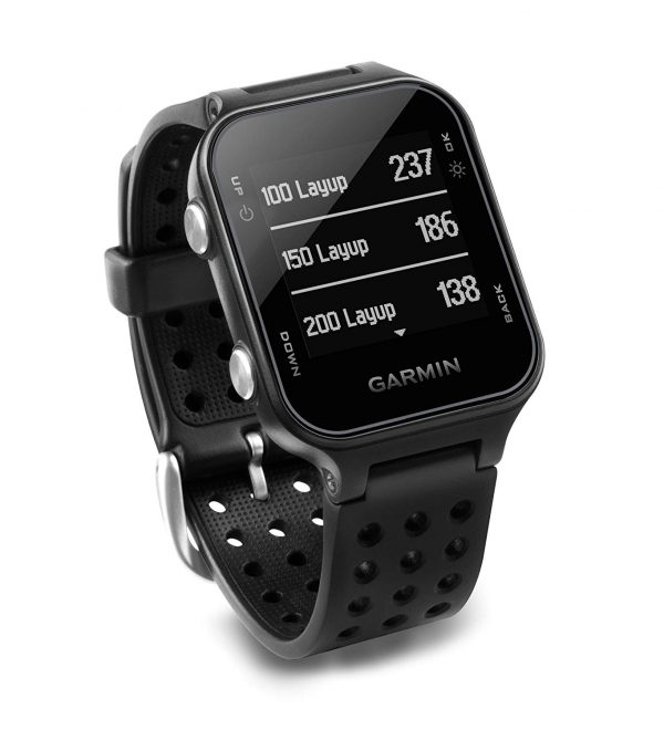 Garmin Approach S20, GPS Golf Watch with Step Tracking, Preloaded Courses