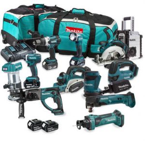 Makita LXT1500 18-Volt LXT Lithium-Ion Cordless 15-Pieces Combo Kit 2 Units